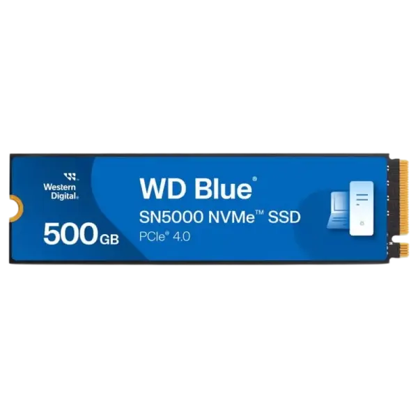 SSD M.2 2280 WD Blue SN5000 500GB TLC NVMe PCIe Gen 4.0x4 - WESTERN DIGITAL