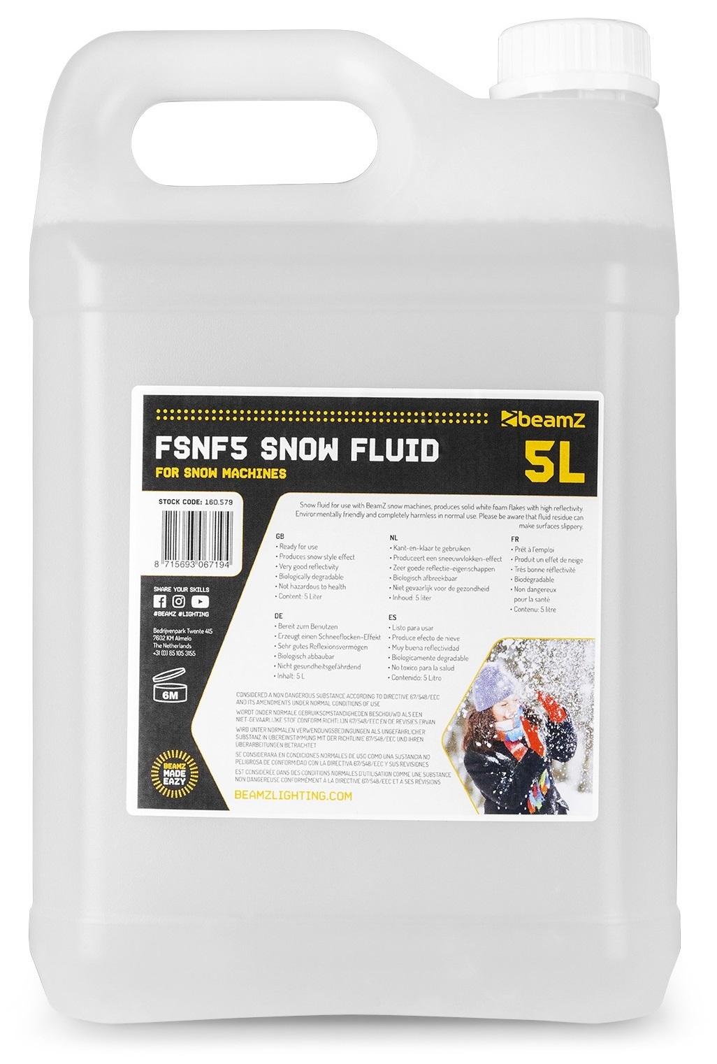 Liquido 5L p/ Máquinas de Neve (FSNF5) - beamZ