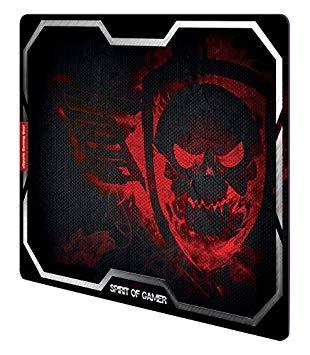 Tapete Gaming Smokey Skull Médio Vermelho - SPIRIT OF GAMER