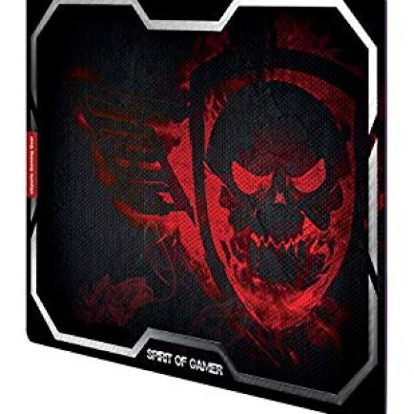 Tapete Gaming Smokey Skull Médio Vermelho - SPIRIT OF GAMER