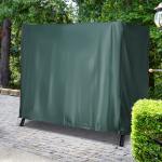 Capa para Móveis de Jardim Capa Protetora para Baloiços de Exterior com Zíper 205x124x164cm Verde