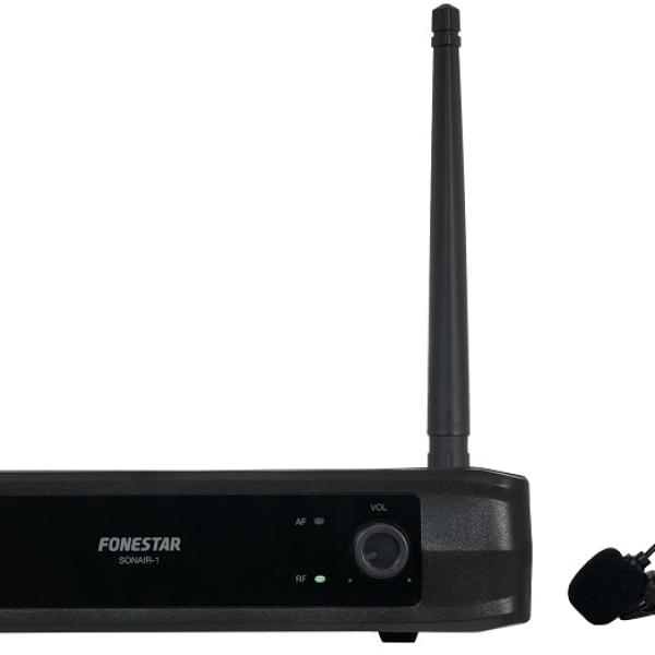 Central Microfone Lapela Bodypack s/ Fios UHF - FONESTAR