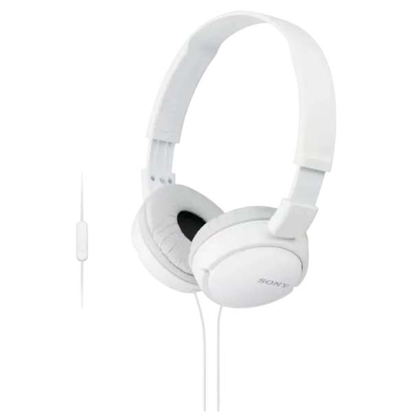 Auriculares Sony MDRZX110APW com Microfone Jack 3.5mm Branco
