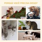 Árvore para Gatos do Chão ao Teto 37x21x202 - 242 cm com 4 Plataformas de Relva Artificial Folhas Artificiais e Poste de Juta Verde