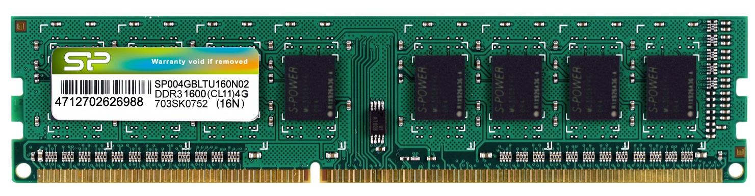 Memória RAM 4GB 1600MHz DDR3 - SILICON POWER