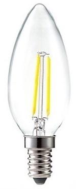 Lampada LED E14 Filamento 220V 4W Branco F. 6000K 360Lm