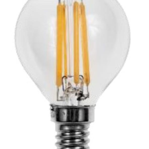 Lampada LED E14 Filamento 220V 4W Branco Q. 3000K 470Lm