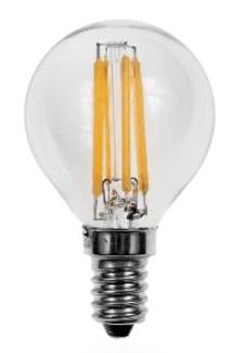 Lampada LED E14 Filamento 220V 4W Branco Q. 3000K 470Lm