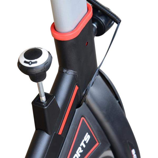 Bicicleta Estática com Resistência Ajustável Volante de Inércia de 8kg Ecrã LCD Assento e Guiador Ajustáveis 103x48x115cm Preto