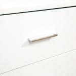 Armário de Escritório para Impressora Multifuncional com 3 Gavetas Prateleira Ajustável e Rodas 80x40x65cm Branco