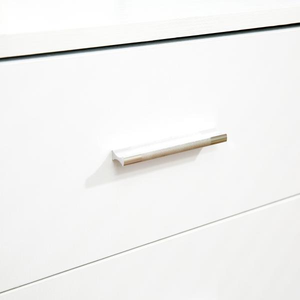 Armário de Escritório para Impressora Multifuncional com 3 Gavetas Prateleira Ajustável e Rodas 80x40x65cm Branco