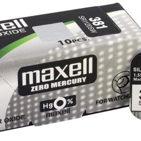 Pilha V391/SR1120SW/381/SR55 1,55V - MAXELL