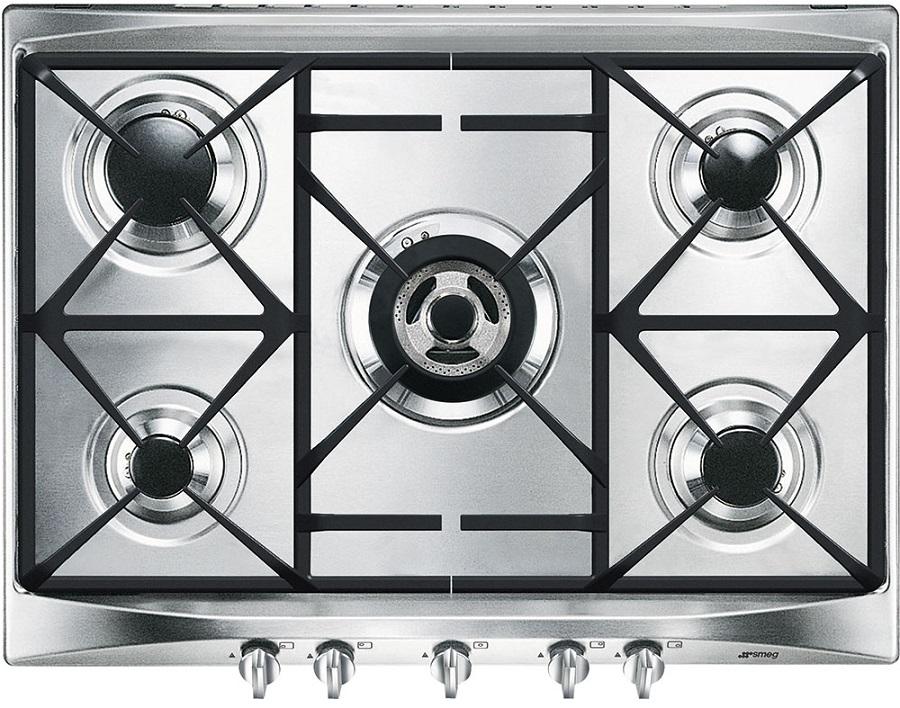 Placa a Gás SR275XGH2 70cm 5 Zonas (Inox) - SMEG
