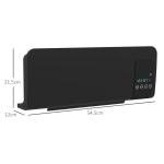 Aquecedor Elétrico de Parede 1000W/2000W 54,5x12x21,5 cm Preto