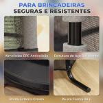Trampolim para Crianças com Rede de Segurança e Estrutura de Aço para Interiores e Exteriores Carga 50 kg Ø163x190 cm Preto