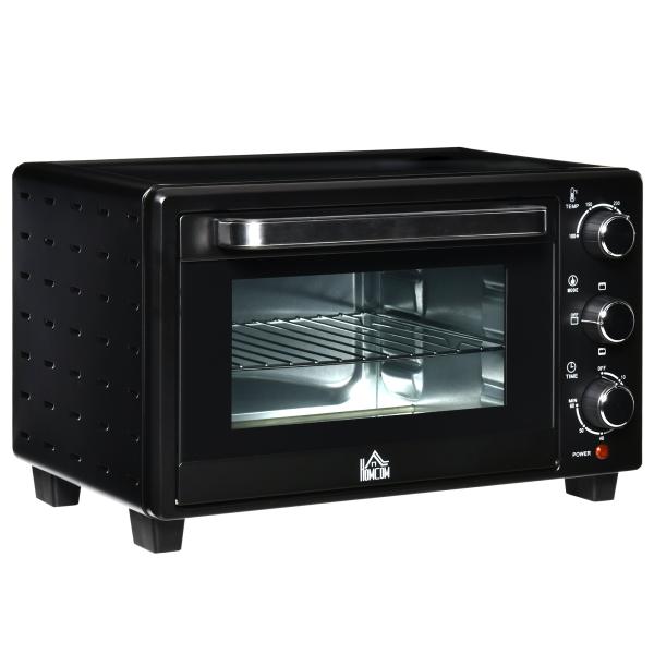 Mini Forno Elétrico 21L 1400W com Temporizador até 60min e Temperatura Ajustável até 230℃ 46x38,5x29 cm Preto