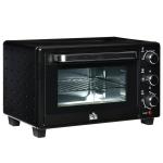 Mini Forno Elétrico 21L 1400W com Temporizador até 60min e Temperatura Ajustável até 230℃ 46x38,5x29 cm Preto