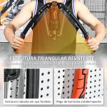 Extensor de Peito com Resistência Ajustável 10 - 200 kg para Treino em Casa 43x16x5 cm Preto