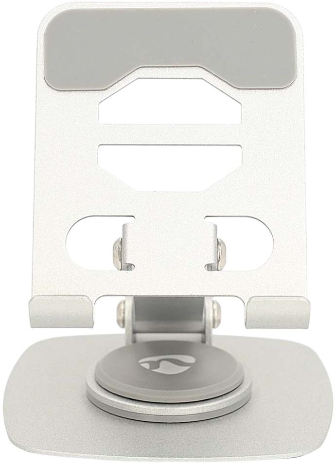 Suporte de Mesa Giratório Universal p/ Smartphone (Prateado) - NEDIS