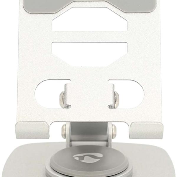 Suporte de Mesa Giratório Universal p/ Smartphone (Prateado) - NEDIS