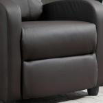 Poltrona de Massagem Reclinável com 2 Zonas de Massagem 8 Programas e 5 Níveis de Intensidade 68x88x98 cm Marrom Escuro
