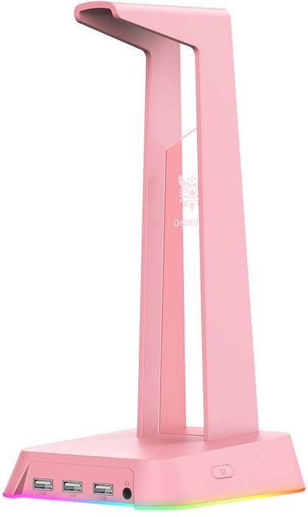 Suporte RGB ST - 2 p/ Headsets (Rosa) - ONIKUMA