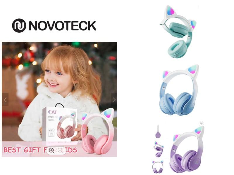 STN - 28 PRO AURICULARES BLUETOOTH GATO RGB - Roxo