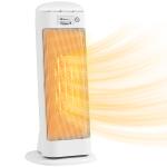 Aquecedor Elétrico de Baixo Consumo 2000W PTC com 4 Modos Termóstato Regulável Oscilação de 55° 20x20x49 cm Branco
