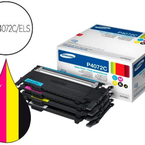 Pack 4 Toners 4072S (Preto+Cor) - SAMSUNG