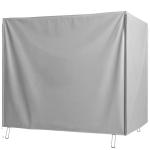Capa para Móveis de Jardim Capa Protetora para Baloiços de Exterior com Fecho de Correr 177x114x152 cm Cinzento