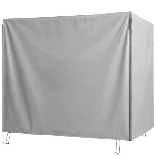 Capa para Móveis de Jardim Capa Protetora para Baloiços de Exterior com Fecho de Correr 177x114x152 cm Cinzento