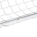 Conjunto de 2 balizas de futebol com rede e bola para crianças e adultos 78x46x 56cm Branco