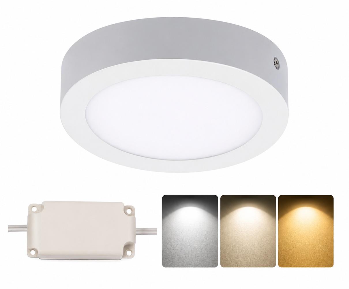 Painel de LED Superfície Redondo CCT 3000~6000K 12W 1200Lm