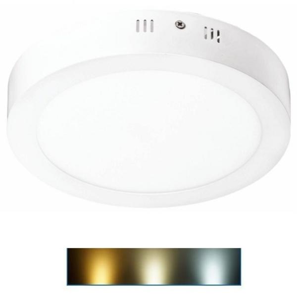 Painel de LED Superfície Redondo 20W CCT 3000~6000K 1800Lm