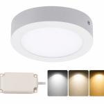 Painel de LED Superfície Redondo CCT 3000~6000K 24W 1920Lm
