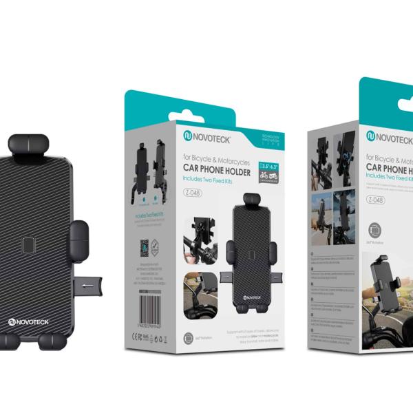 Suporte Novoteck Z - 048 para Bicicleta Mota – Fixação Forte, Universal, Acesso Fácil, Durável e de Instalação Rápida