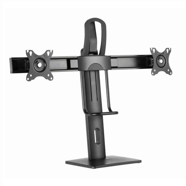 Suporte para 2 Monitores para Secretária Ajustável em Altura — Recondicionado