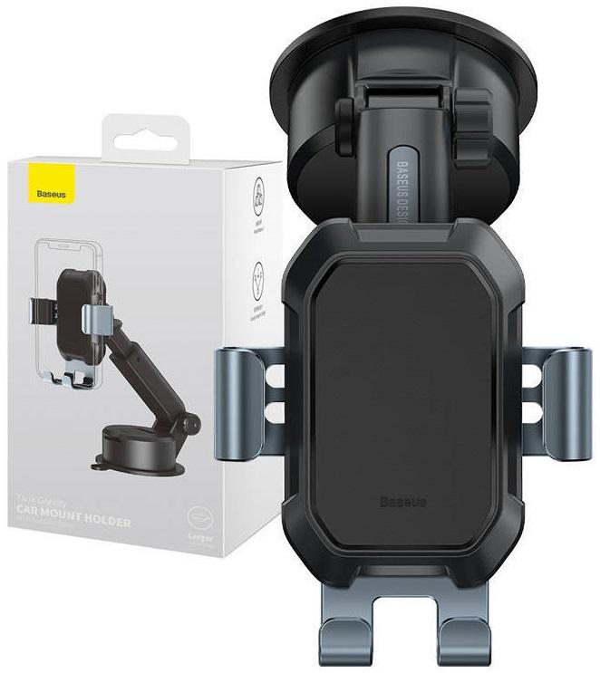 Suporte de Smartphone p/ Carro c/ Ventosa (Preto) - BASEUS
