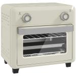 Forno com Fritadeira de Ar 10 L com 2 Manípulos Convecção 360° 80 - 230 °C Temporizador 60 Min Tabuleiro e Cesto