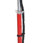 Trotinete Elétrica para Crianças + 7 Anos trotinete Dobrável com Altura Ajustável Bateria Recarregável 24V Velocidade até 12 km/h e Carga 50 kg 74x36x73 - 91 cm Vermelho