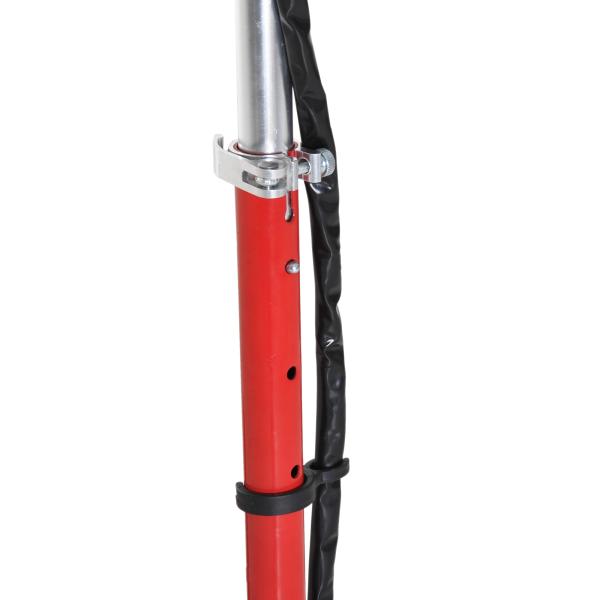 Trotinete Elétrica para Crianças + 7 Anos trotinete Dobrável com Altura Ajustável Bateria Recarregável 24V Velocidade até 12 km/h e Carga 50 kg 74x36x73 - 91 cm Vermelho