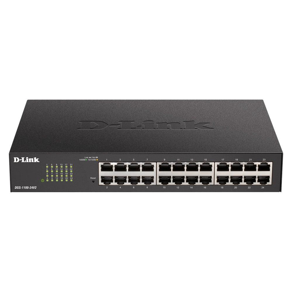 Switch D - Link DGS - 1100 - 24V2 24 portas 10/100/1000 — Recondicionado
