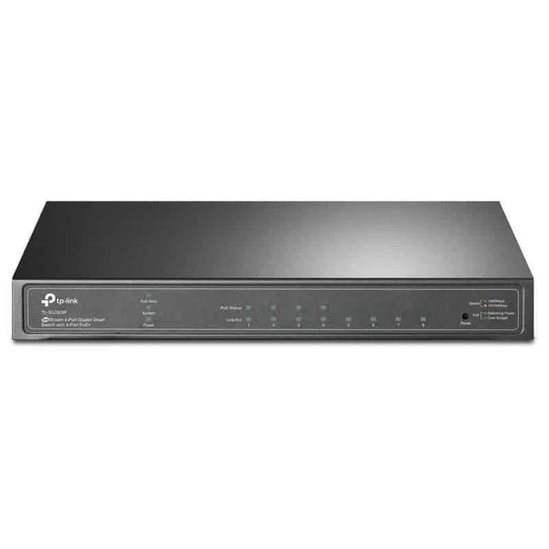 Switch TP - Link TL - SG2008P com Gestão 8 Portas Gigabit 4xPoE+