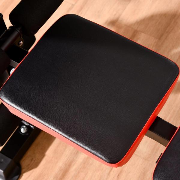 Banco de Pesos Multifuncional Banco de Musculação com Encosto Ajustável Suporte de Barras para Fitness Treinamento Completo 175x139x127cm Preto