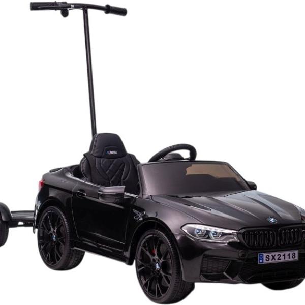 Carro Elétrico Infantil BMW M5 c/ Plataforma p/ Adulto (Preto)