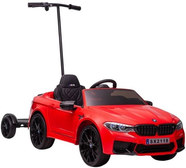Carro Elétrico Infantil BMW M5 c/ Plataforma p/ Adulto (Vermelho)
