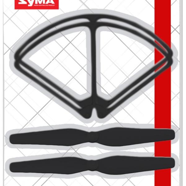 Set X8W Hélices + Estruturas Pretas Syma