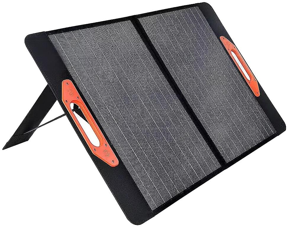 Painel Fotovoltaico Monocristalino ETFE Dobrável 100W c/ USB - C PD + 2x USB - A + DC + XT60