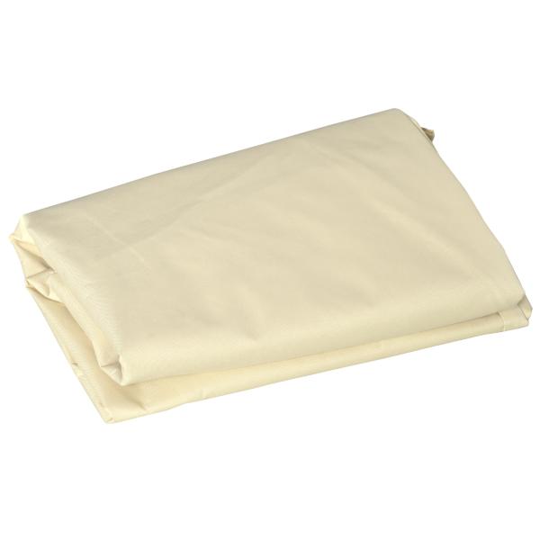 Capa Protetora para Banco 2 Lugares Capa Protetora de Móveis Impermeável Exterior Jardim Proteção contra Chuva e Sol 140x84x56/94cm Creme