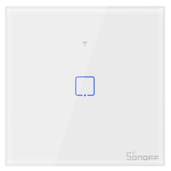 Interruptor de Parede Simples Táctil Inteligente Wi - Fi - Sonoff T1EU1C - TX
